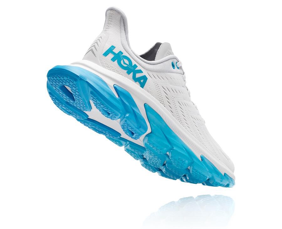 Tenis Hoka One One Masculino Branco/Azuis - Clifton Edge - 390-IWMEZT